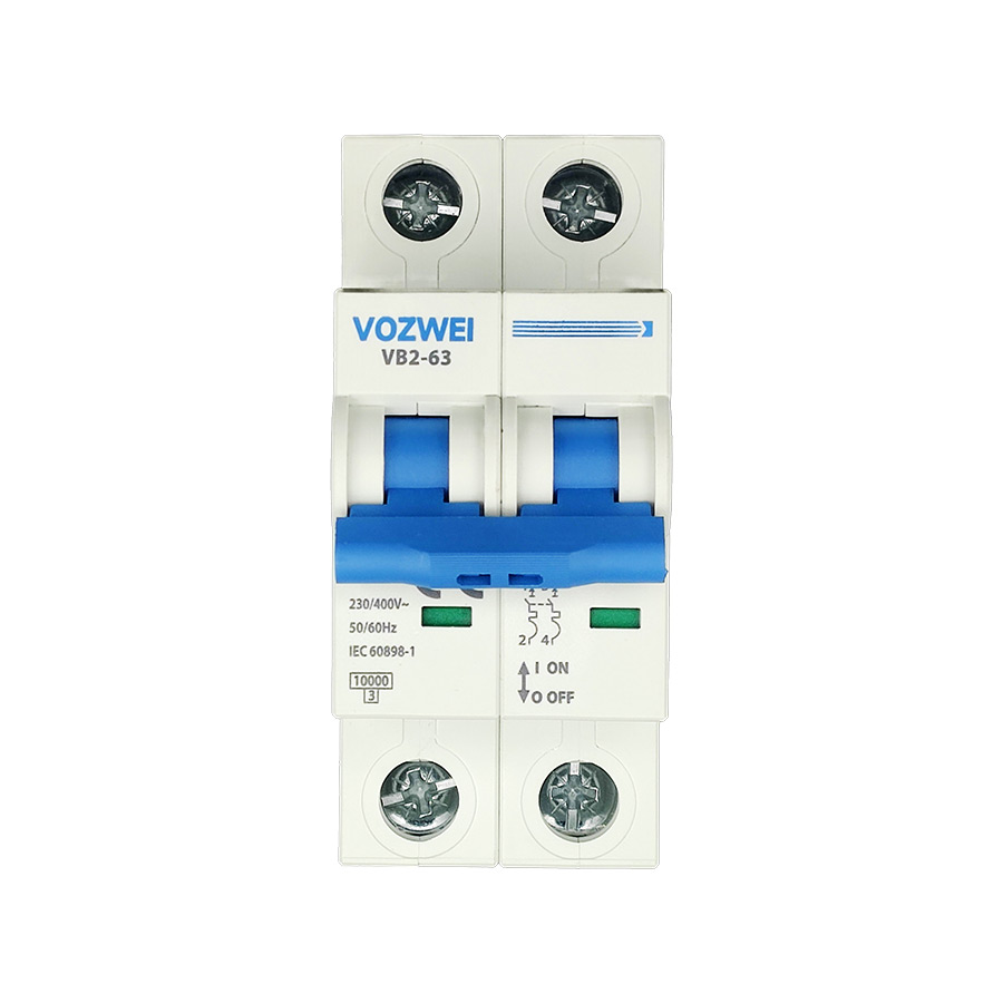 VOZWEI VB2-63 2P MCB Front 01