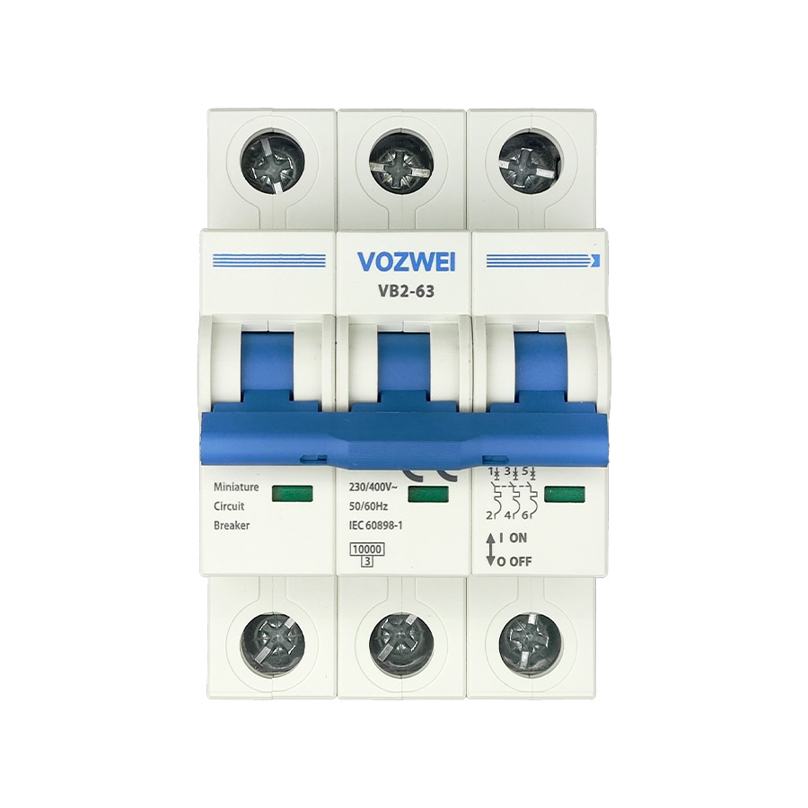 VOZWEI VB2-63 3P MCB Front 01