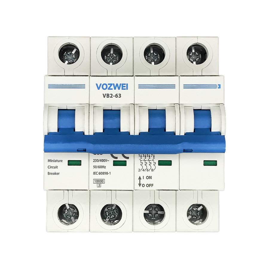 VOZWEI VB2-63 4P MCB Front 01